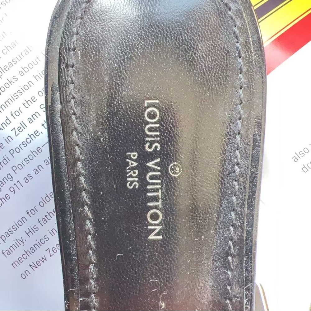 Louis Vuitton Brown Monogram Slingback Women's Shoes - Picture 4 of 5